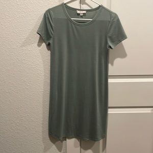 Pink rose tshirt dress